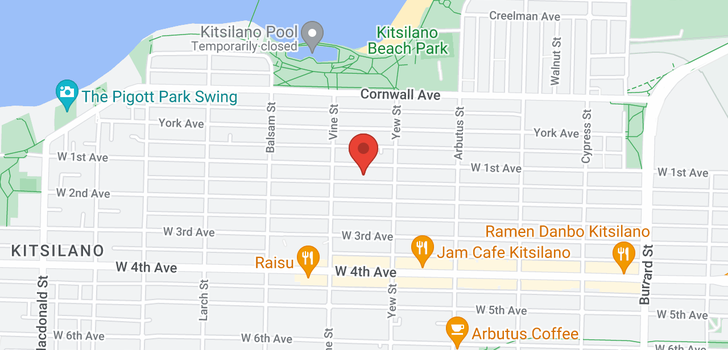 map of 204 2234 W 1ST AVENUE